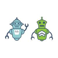 robot logo afbeeldingen illustratie vector