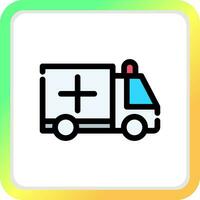 ambulance creatief icoon ontwerp vector