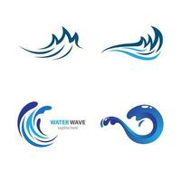 water wave logo afbeeldingen vector