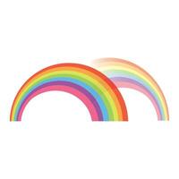 regenboog icoon logo vector ontwerp sjabloon