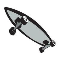 skateboard icoon logo vector ontwerp sjabloon