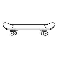 skateboard icoon logo vector ontwerp sjabloon