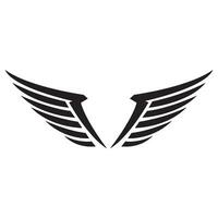 vleugel icoon logo vector ontwerp sjabloon
