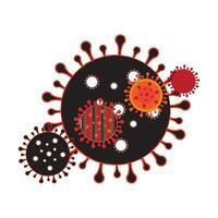 virus icoon logo vector ontwerp sjabloon