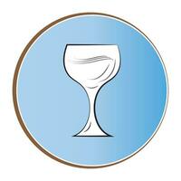 drinken glas icoon logo vector ontwerp sjabloon