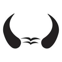 hoorns icoon logo vector ontwerp sjabloon