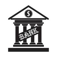 bank icoon logo vector ontwerp sjabloon