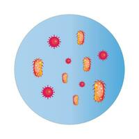 bacterie icoon logo vector ontwerp sjabloon