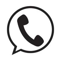 telefoon icoon logo vector ontwerp sjabloon