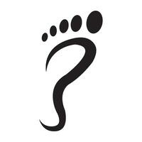voetafdrukken icoon logo vector ontwerp sjabloon