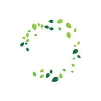 groen blad ecologie natuur element vector pictogram