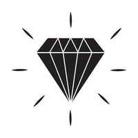 diamant icoon logo vector ontwerp sjabloon