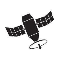 satelliet icoon logo vector ontwerp sjabloon