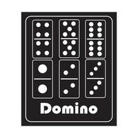 domino icoon logo vector ontwerp sjabloon