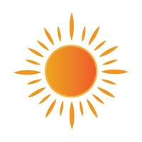 zon icoon logo vector ontwerp sjabloon