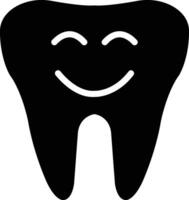 tand icoon in vlak stijl. geïsoleerd Aan menselijk tand silhouet, tandheelkundig kliniek verzekering behandeling symbool. tandarts logotype sjabloon vector voor appjes, web