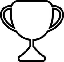 premie prijs icoon in lijn stijl. geïsoleerd Aan prestatie trofee kop winnaar zege kop icoon. symbool eerste plaats beker. minimalistisch hipster medaille vector voor appjes, web