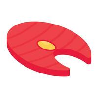 creatief ontwerp icoon van vis filet vector