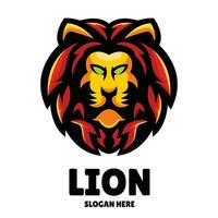 leeuw mascotte logo esports illustratie vector