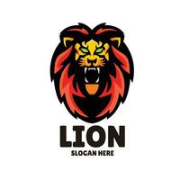 leeuw mascotte logo esports illustratie vector