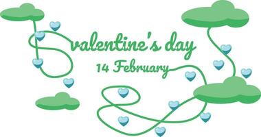 romantisch liefde elementen. Valentijnsdag dag schattig illustraties. decoratief liefde elementen voor feestelijk ontwerp. geïsoleerd Aan wit achtergrond vector