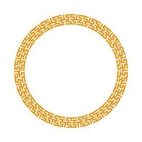 Chinese cirkel kader grens. vector illustratie element. Chinese nieuw jaar traditioneel decor ontwerp