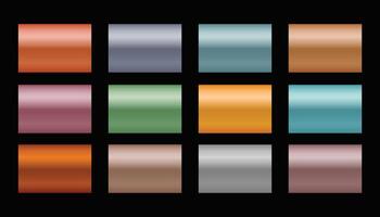 reeks van metaal hellingen in verschillend tinten en kleuren vector