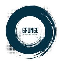 grunge halftone circulaire kader achtergrond vector