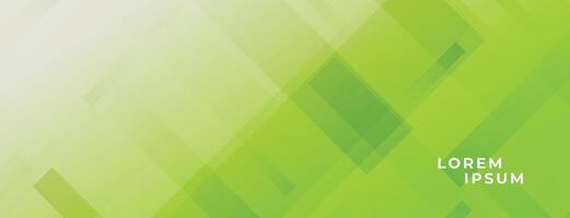 abstract groen breed baner met lijnen effect vector