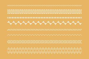 decoratief boho etnisch borders reeks vector