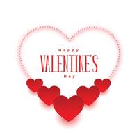 elegant valentijnsdag dag romantisch wensen kaart ontwerp vector