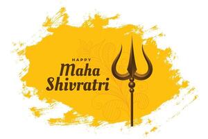 elegant maha shivratri Hindoe festival kaart ontwerp vector