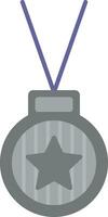 medaille plat icoon vector