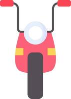 motorfiets plat pictogram vector