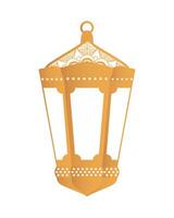 ramadan kareen viering gouden lamp vector