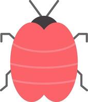 bug plat icoon vector
