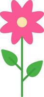 bloem plat pictogram vector