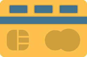 creditcard plat pictogram vector