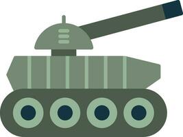 tank platte pictogram vector