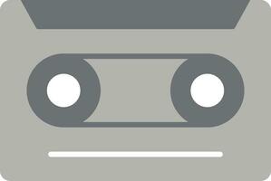 platte cassettepictogram vector