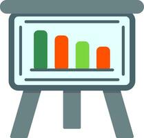 platte analysepictogram vector