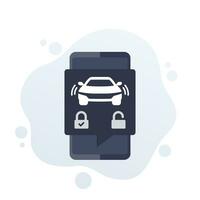 slim slot voor auto mobiel app, vector