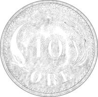 modieus Denemarken munt vector