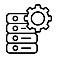 databank beheer vector icoon