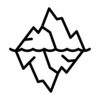 gletsjer vector icon