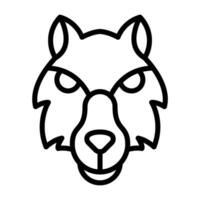 wolf vector pictogram