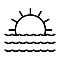 zonsondergang vector pictogram