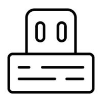 USB stok vector icoon