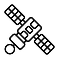 satelliet vector pictogram