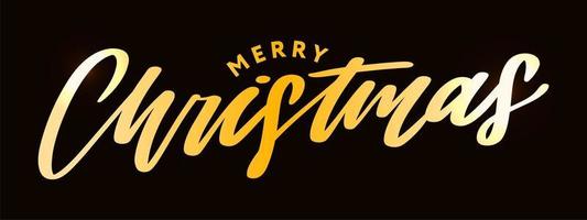 banner vrolijk kerstfeest vakantie nieuwjaar brief lettertype vectorillustratie vector